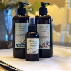 shampoo, conditioner AND grow new hair serum.